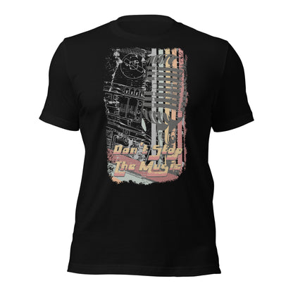 Camiseta retro "No pares la música"