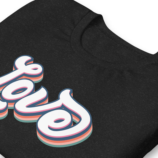 Camiseta retro de San Valentín con amor
