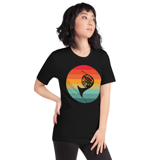 Camisa con serenata al atardecer con trompa francesa