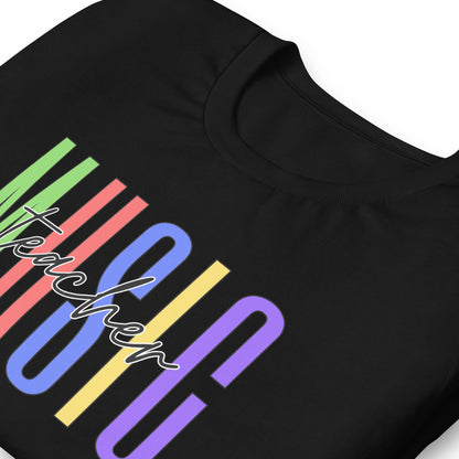 Camiseta de diseño llamativo para profesor de música