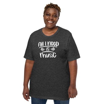 Camiseta "Todo lo que necesito es música"