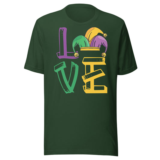 Camisa LOVE de Mardi Gras