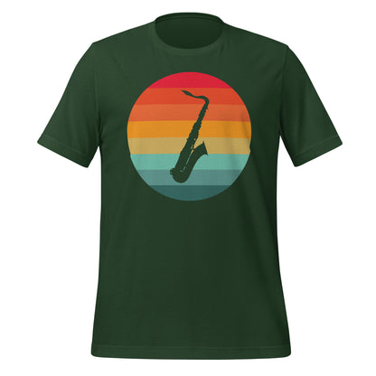 Camiseta con serenata de saxofón al atardecer