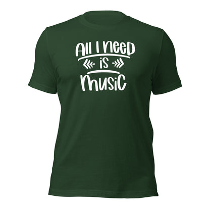 Camiseta "Todo lo que necesito es música"