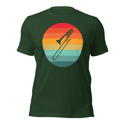 Camisa con serenata de trombón al atardecer