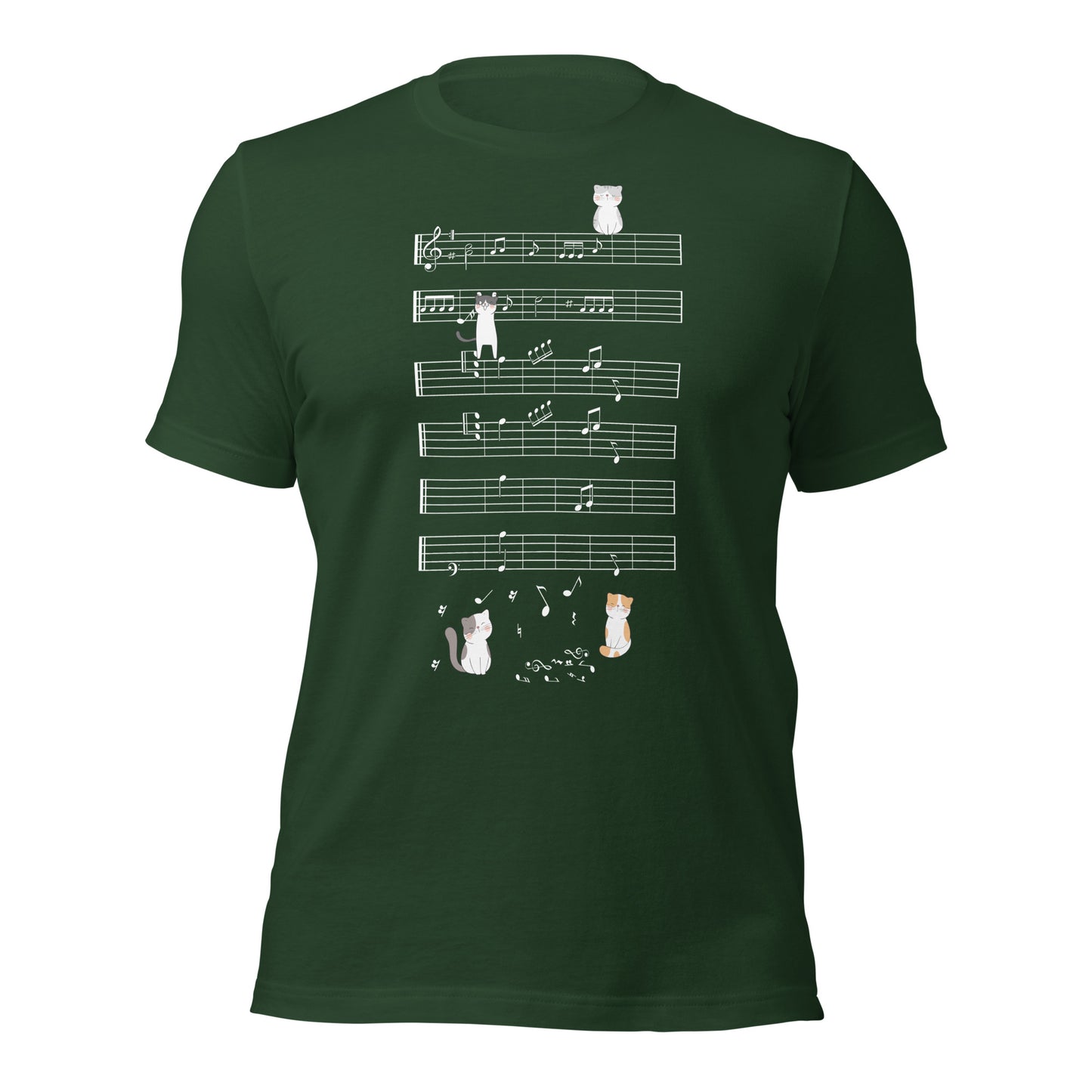 Naught Playing Musical Kitty Cats T-shirt