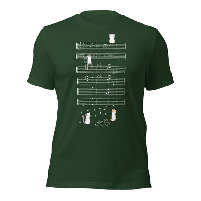 Camiseta de gatitos musicales Naught Playing