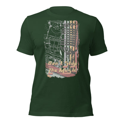 Camiseta retro "No pares la música"