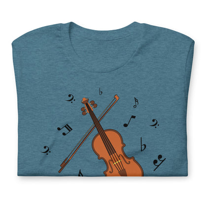 Camiseta clásica con melodía de violín