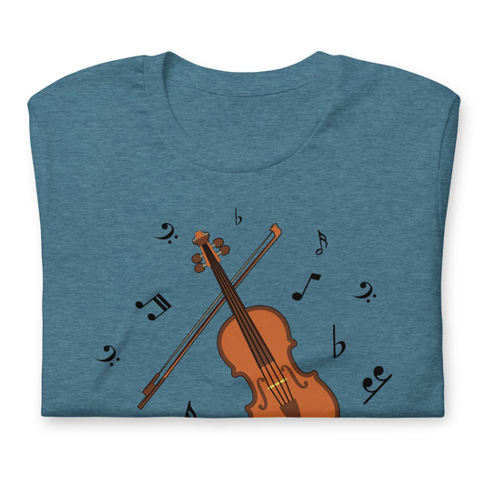 Camiseta clásica con melodía de violín