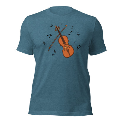 Camiseta clásica con melodía de violín