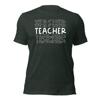 Camisa tipográfica con repetición de profesor en negrita