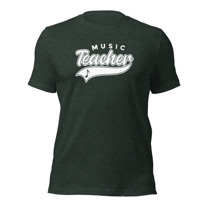 Camiseta con guión de profesor de música clásica
