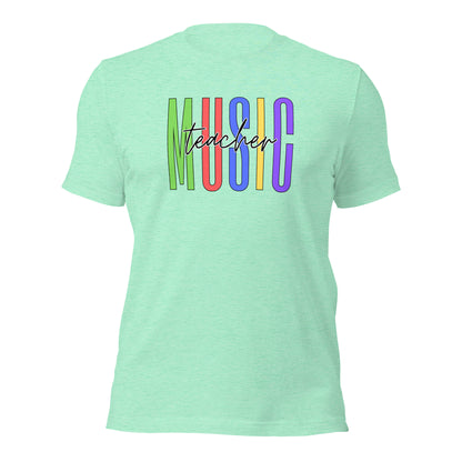 Camiseta de diseño llamativo para profesor de música