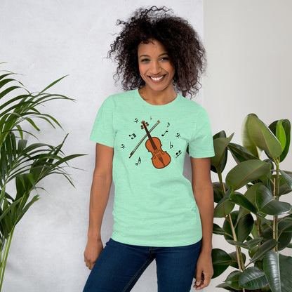 Camiseta clásica con melodía de violín