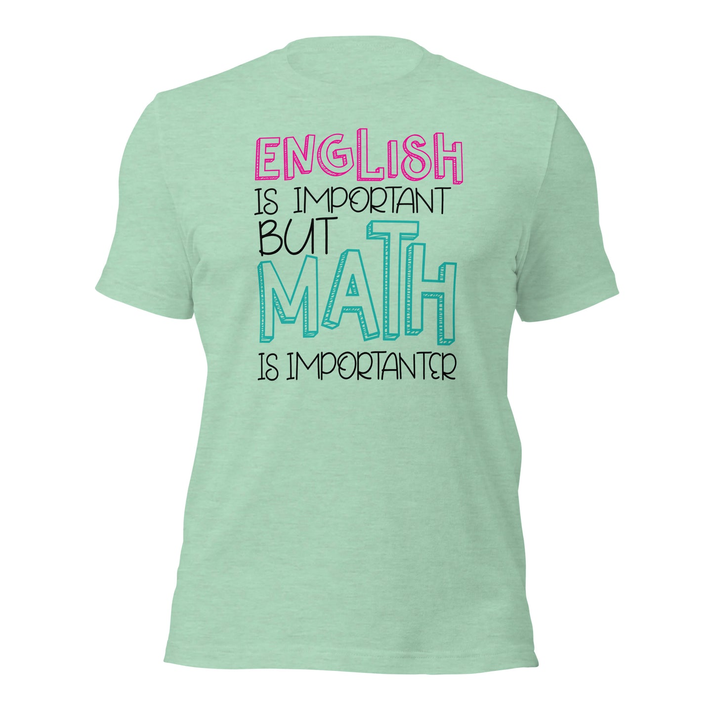 English Is Important But Math is Importanter Teacher Tee