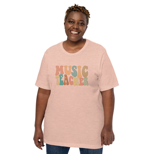 Camiseta retro de profesor de música con mucho estilo