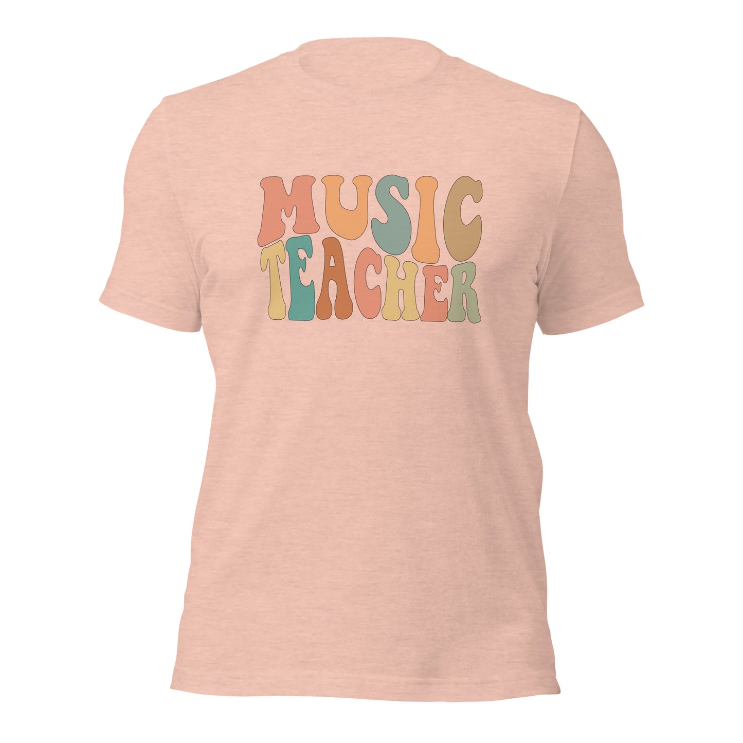 Retro Groovy Music Teacher Shirt