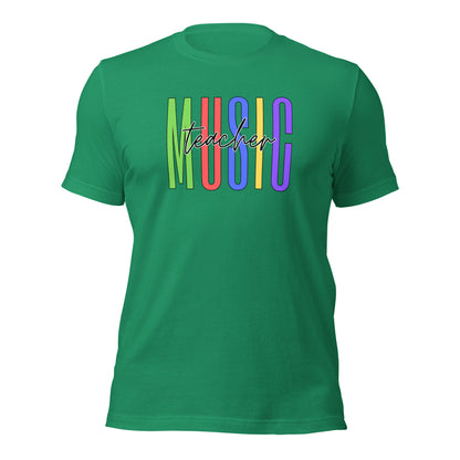 Camiseta de diseño llamativo para profesor de música