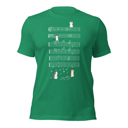 Camiseta de gatitos musicales Naught Playing