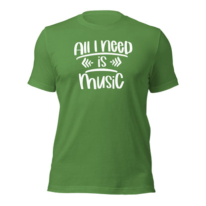Camiseta "Todo lo que necesito es música"