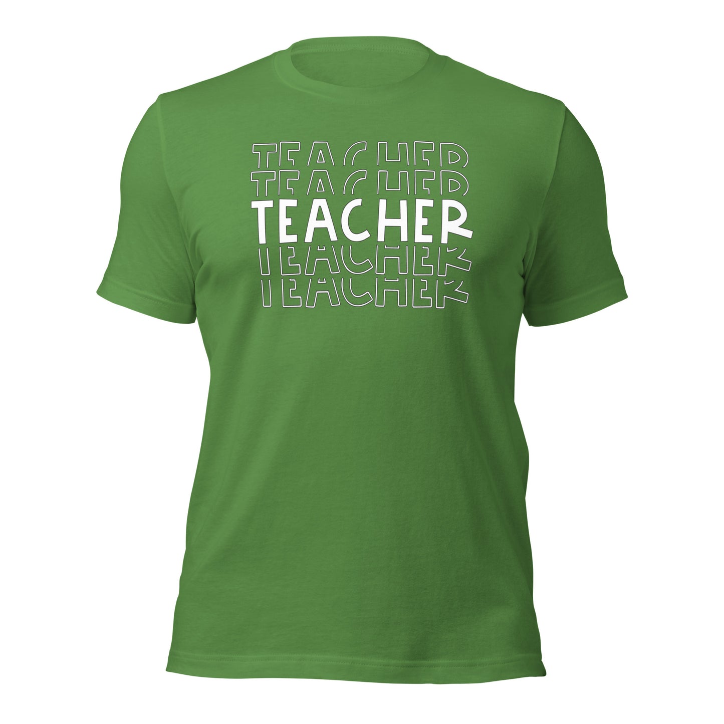 Teacher Repeat Bold Typography Shir