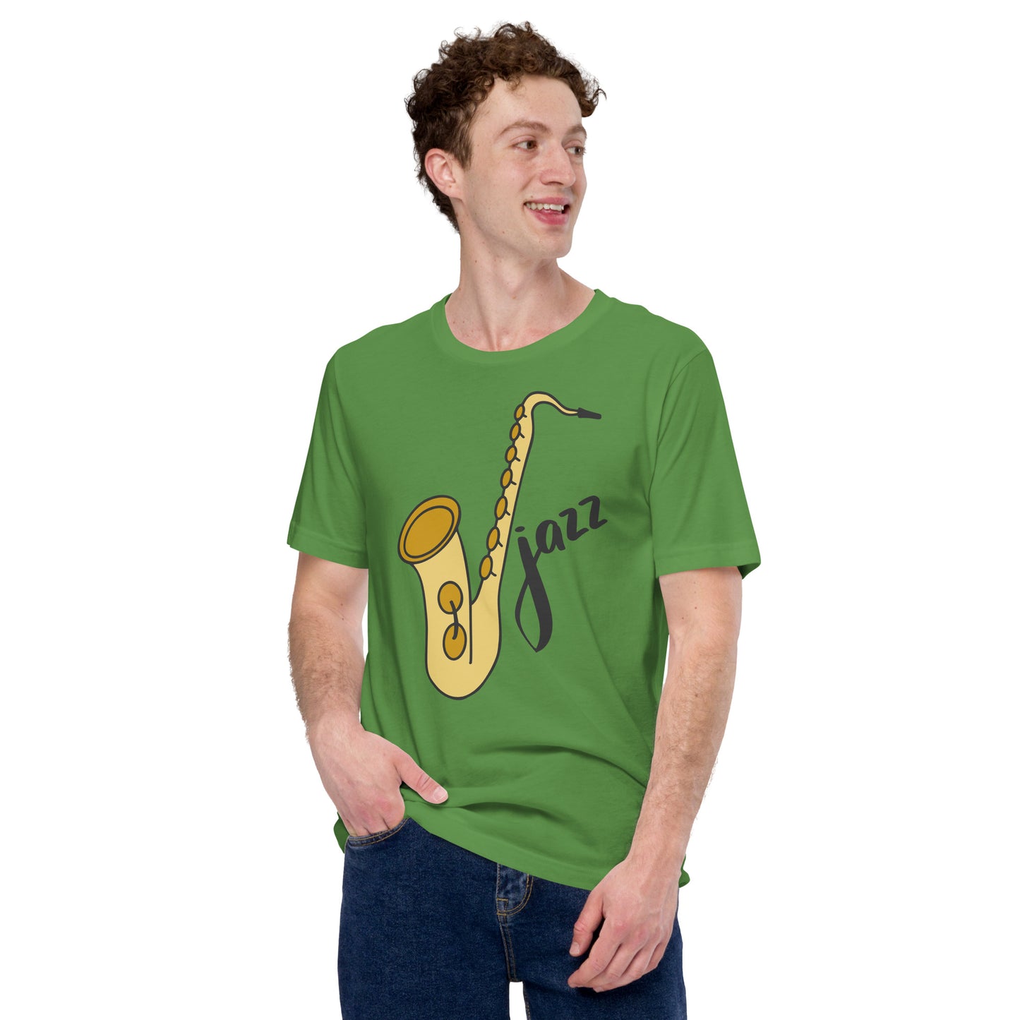 Golden Jazz Saxophone Shirt