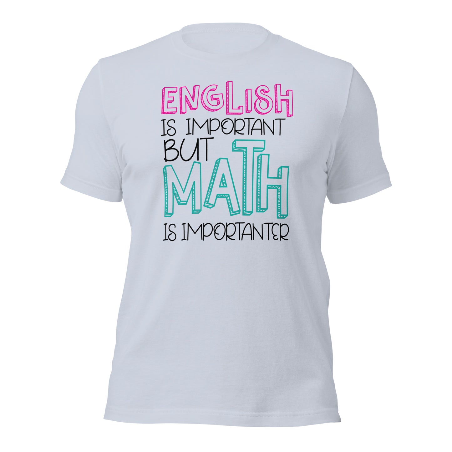 English Is Important But Math is Importanter Teacher Tee