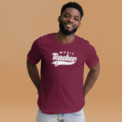 Camiseta con guión de profesor de música clásica