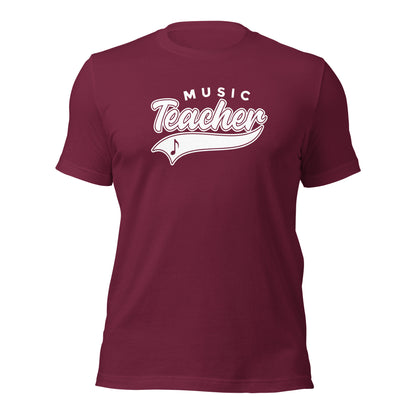 Camiseta con guión de profesor de música clásica