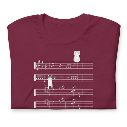 Camiseta de gatitos musicales Naught Playing