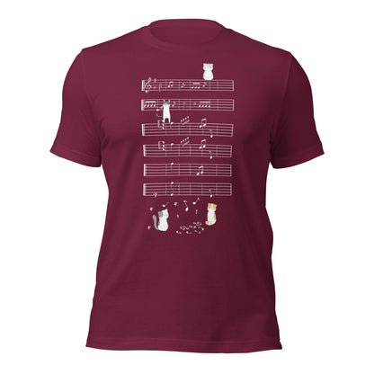 Camiseta de gatitos musicales Naught Playing