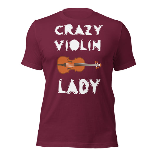 Crazy Violin Lady Shirt