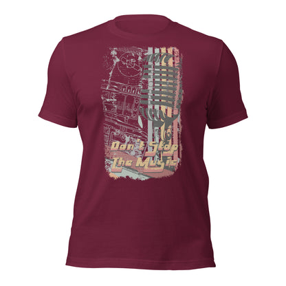 Camiseta retro "No pares la música"