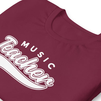 Camiseta con guión de profesor de música clásica
