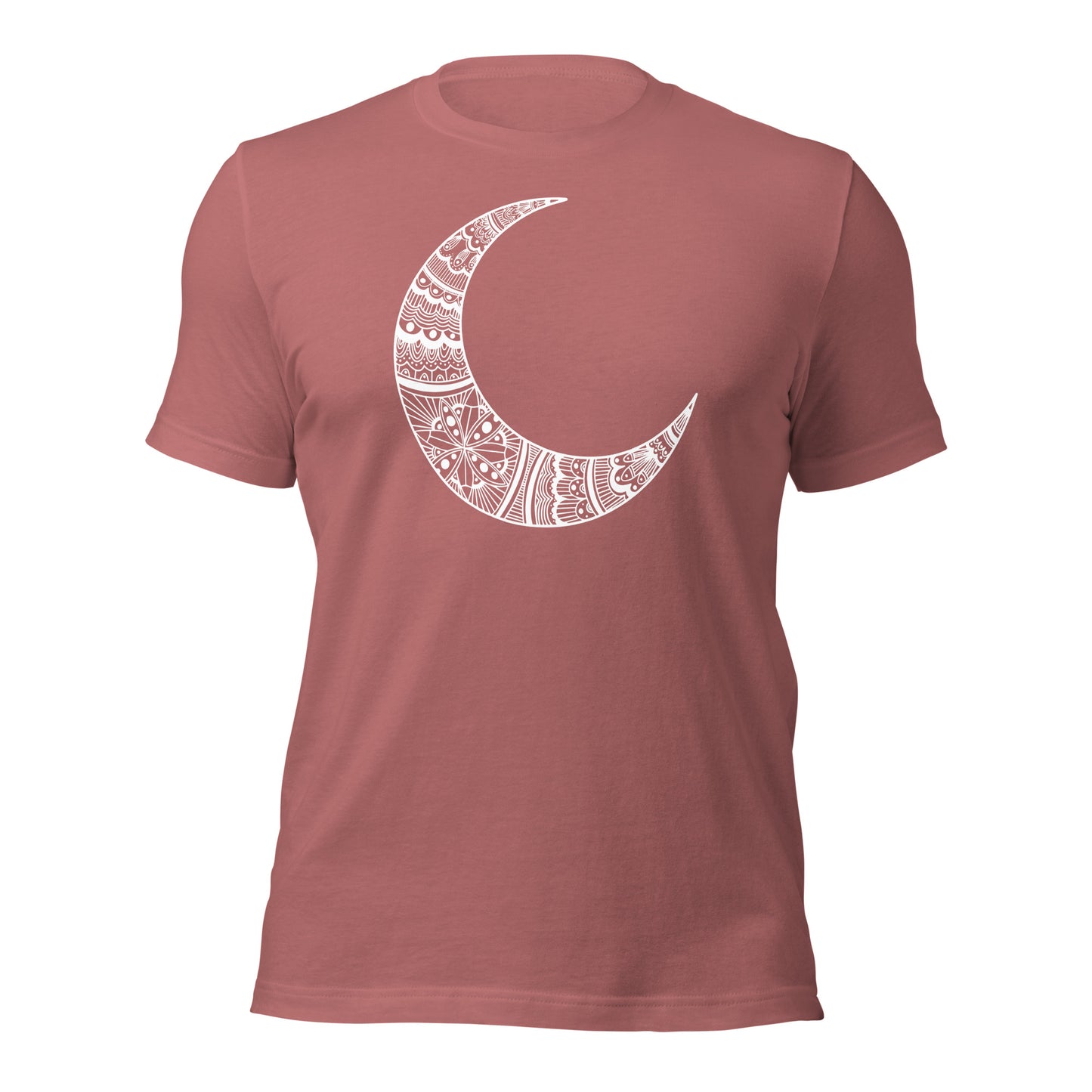 Mystical Mandala Crescent Moon Graphic Tee