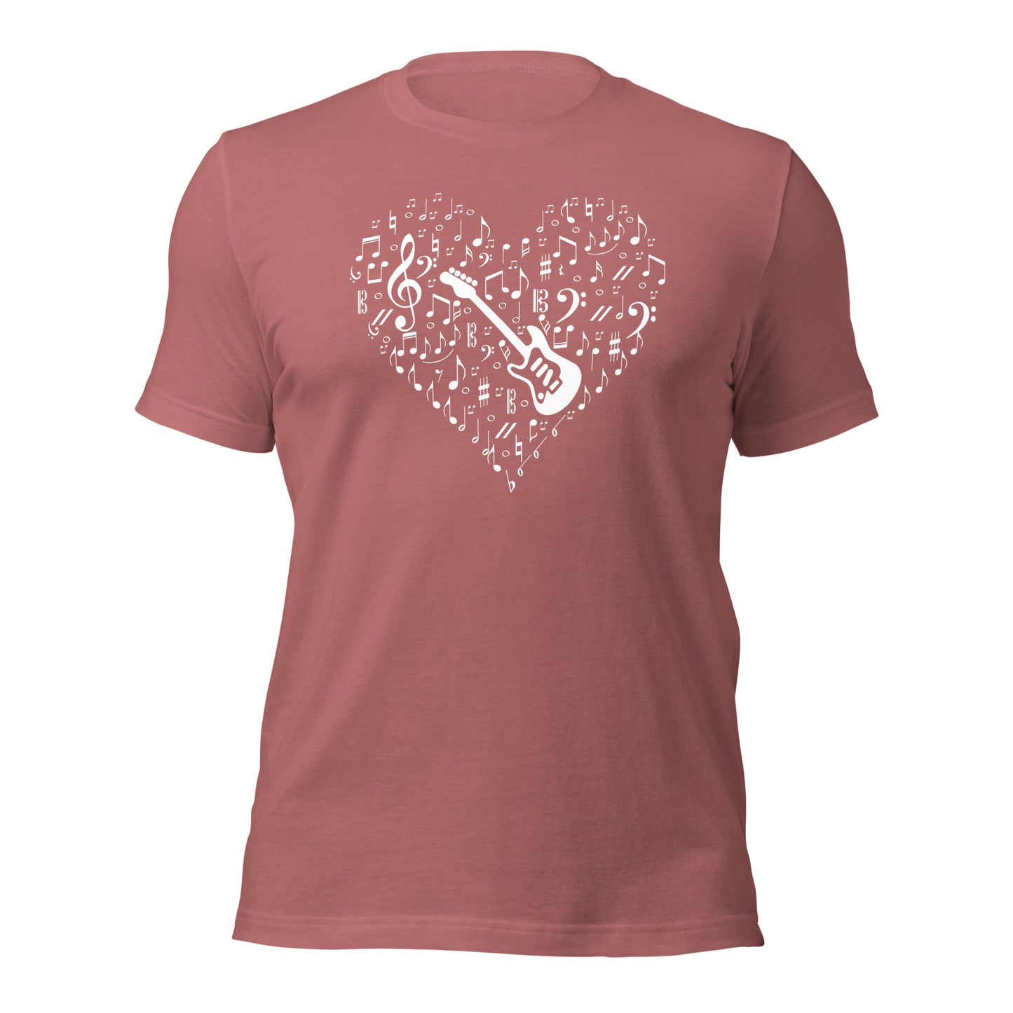 Electric Guitar Music Lover Heart Shirt