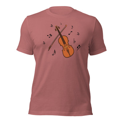 Camiseta clásica con melodía de violín
