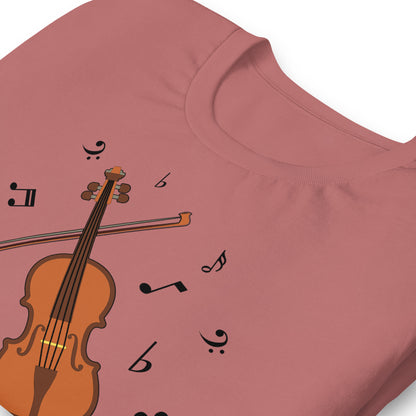 Camiseta clásica con melodía de violín
