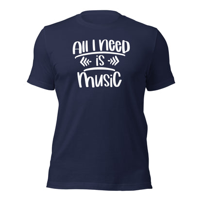 Camiseta "Todo lo que necesito es música"