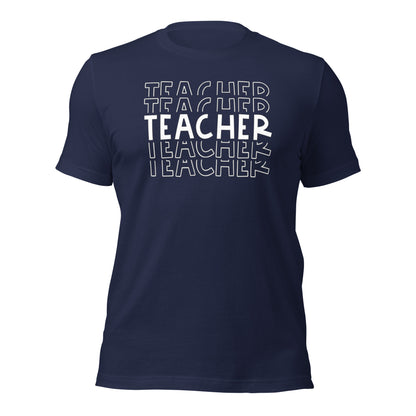 Camisa tipográfica con repetición de profesor en negrita