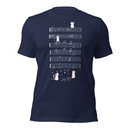 Camiseta de gatitos musicales Naught Playing