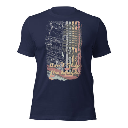 Camiseta retro "No pares la música"