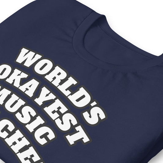 Camiseta del mejor profesor de música del mundo