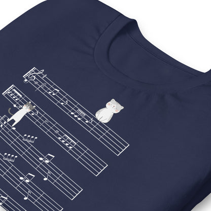Camiseta de gatitos musicales Naught Playing