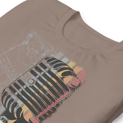 Camiseta retro "No pares la música"