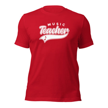 Camiseta con guión de profesor de música clásica
