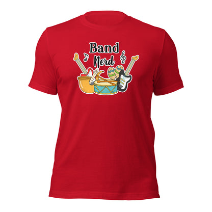 Camiseta de nerd de banda