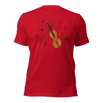 Camiseta clásica con melodía de violín