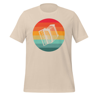 Camiseta con serenata de acordeón al atardecer